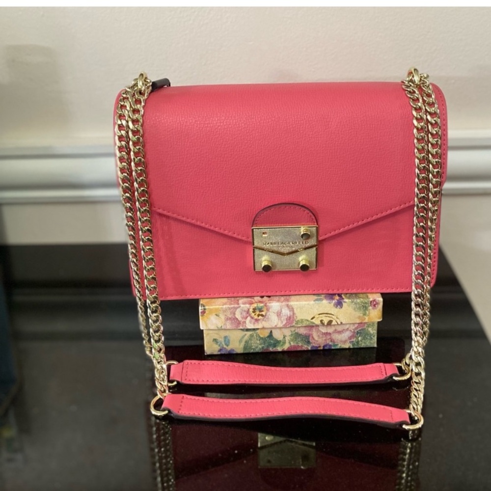 Karl Lagerfeld Leather Shoulder Bag